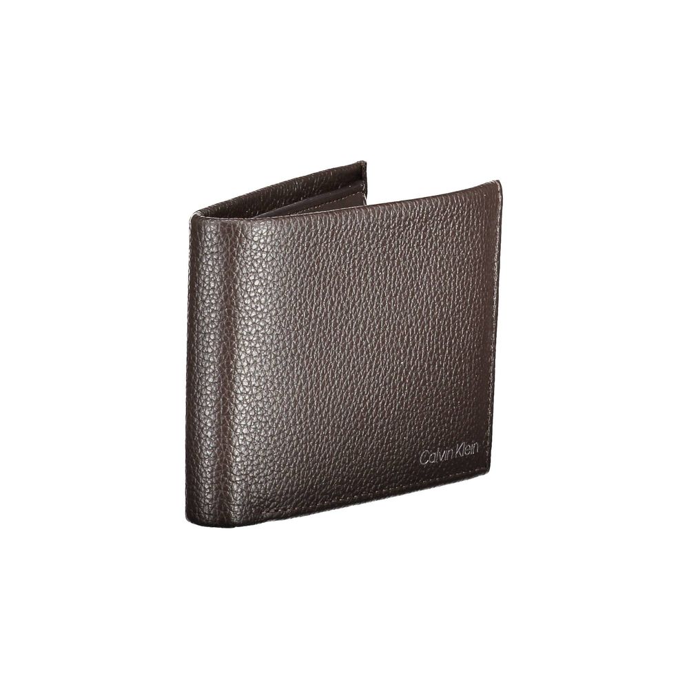 Calvin Klein Herren-Geldbörse aus braunem Leder