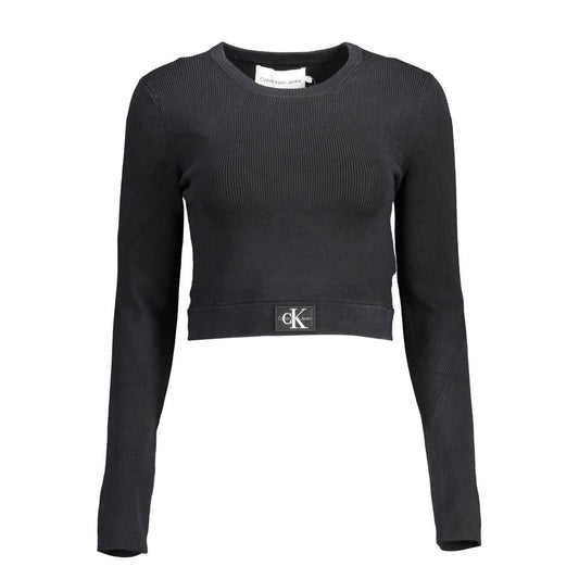 Calvin Klein – Schwarzer Lyocell-Pullover für Damen