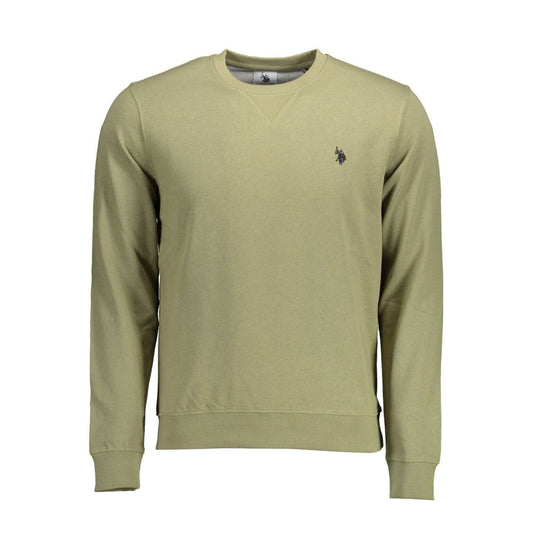 US POLO ASSN. Grüner Baumwollpullover für Herren