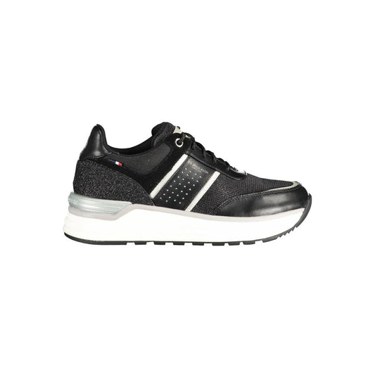 US POLO ASSN. Schwarzer Polyester-Sneaker