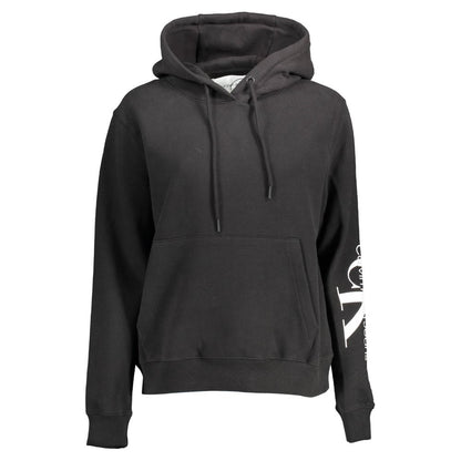 Calvin Klein Damen Sweatshirt aus schwarzer Baumwolle
