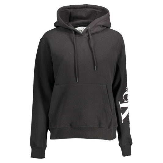 Calvin Klein Damen Sweatshirt aus schwarzer Baumwolle