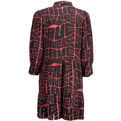 Desigual Schwarzes Viskose-Damenkleid