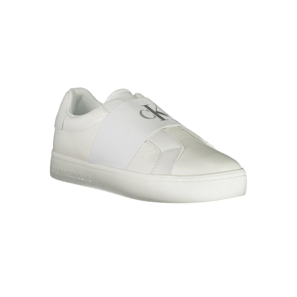 Calvin Klein Damen Sneaker aus weißem Leder