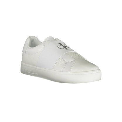 Calvin Klein Damen Sneaker aus weißem Leder