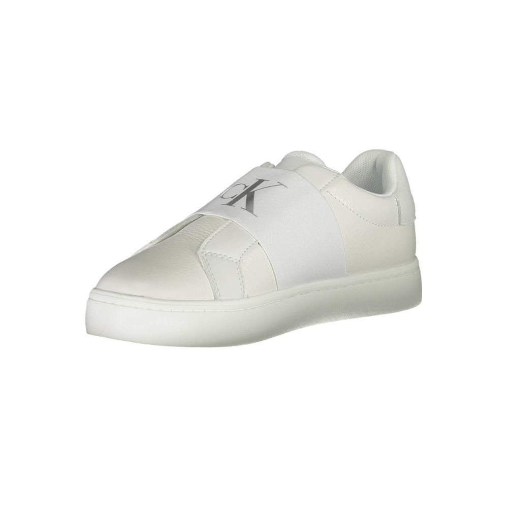 Calvin Klein Damen Sneaker aus weißem Leder