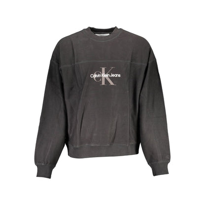 Calvin Klein Herrenpullover aus schwarzer Baumwolle