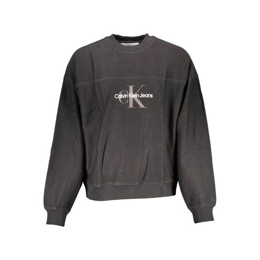 Calvin Klein Herrenpullover aus schwarzer Baumwolle