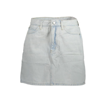 Calvin Klein Hellblauer Baumwollrock für Damen