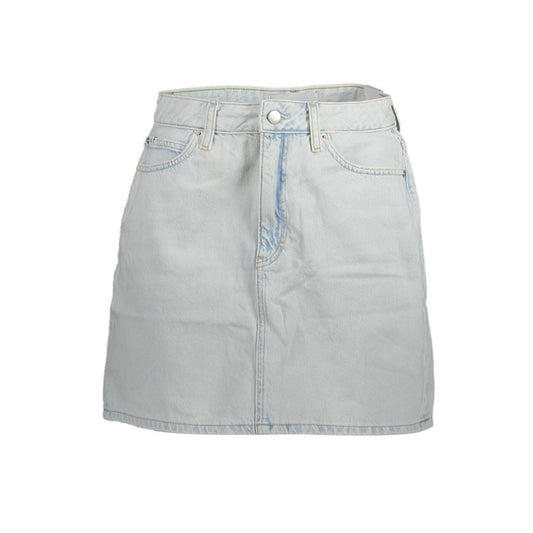 Calvin Klein Hellblauer Baumwollrock für Damen
