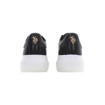 US POLO ASSN. Schwarze Polyester-Damen-Sneaker