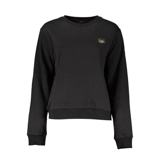 Cavalli Class Schwarzer Baumwollpullover für Damen