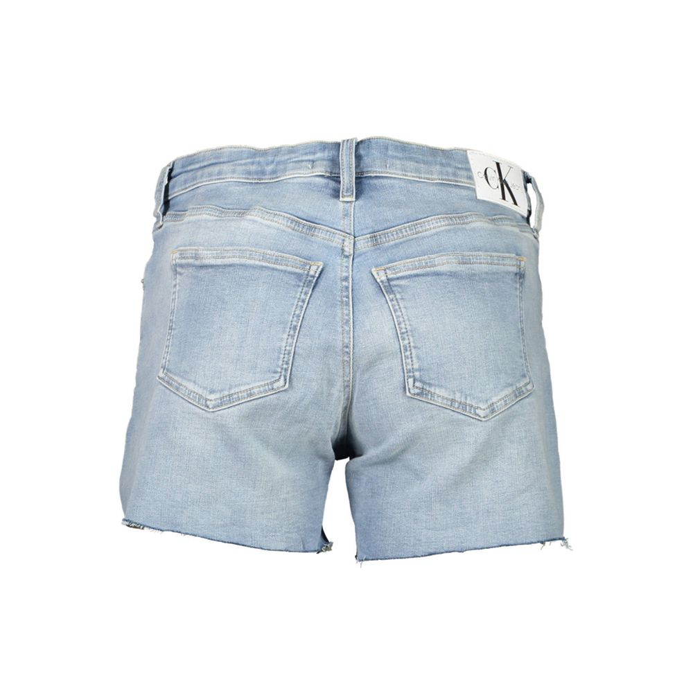 Calvin Klein Hellblaue Baumwollshorts für Damen