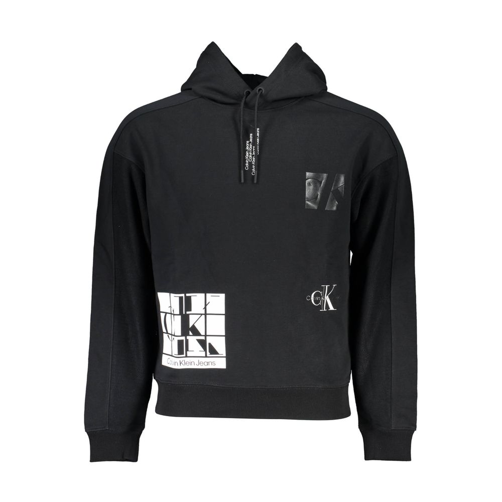 Calvin Klein Herrenpullover aus schwarzer Baumwolle