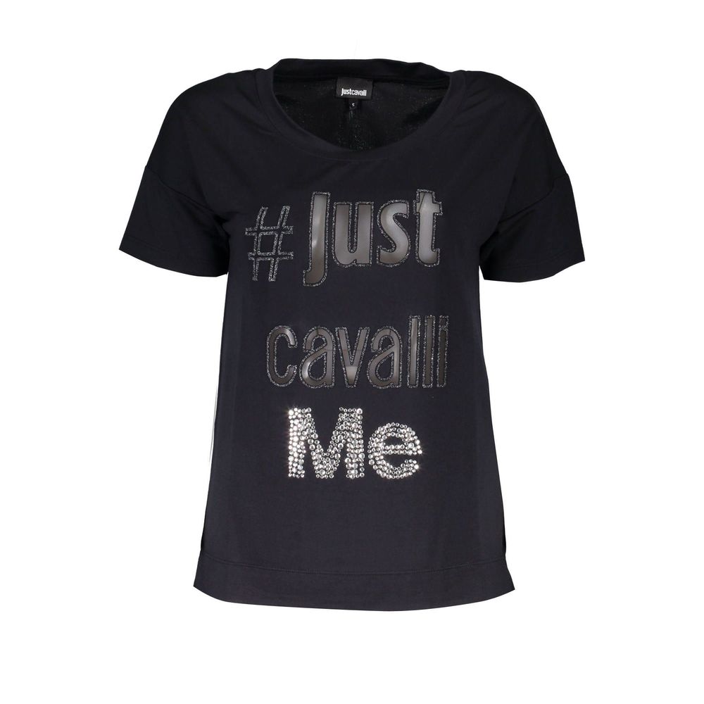 Just Cavalli – Schwarze Polyester-Tops und T-Shirts