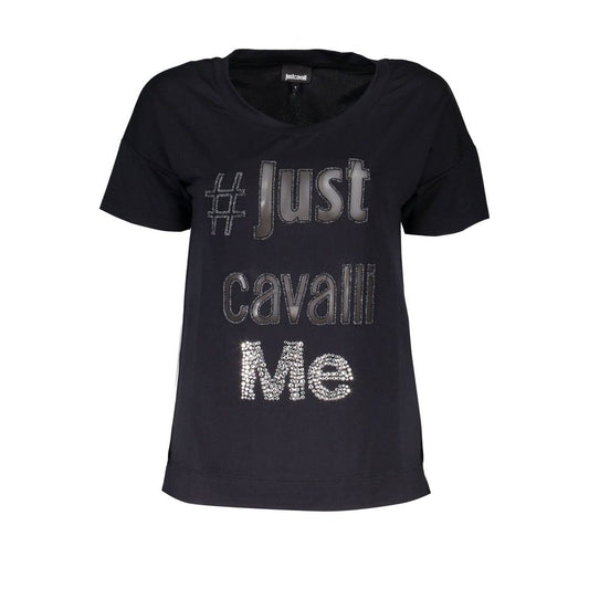 Just Cavalli – Schwarze Polyester-Tops und T-Shirts