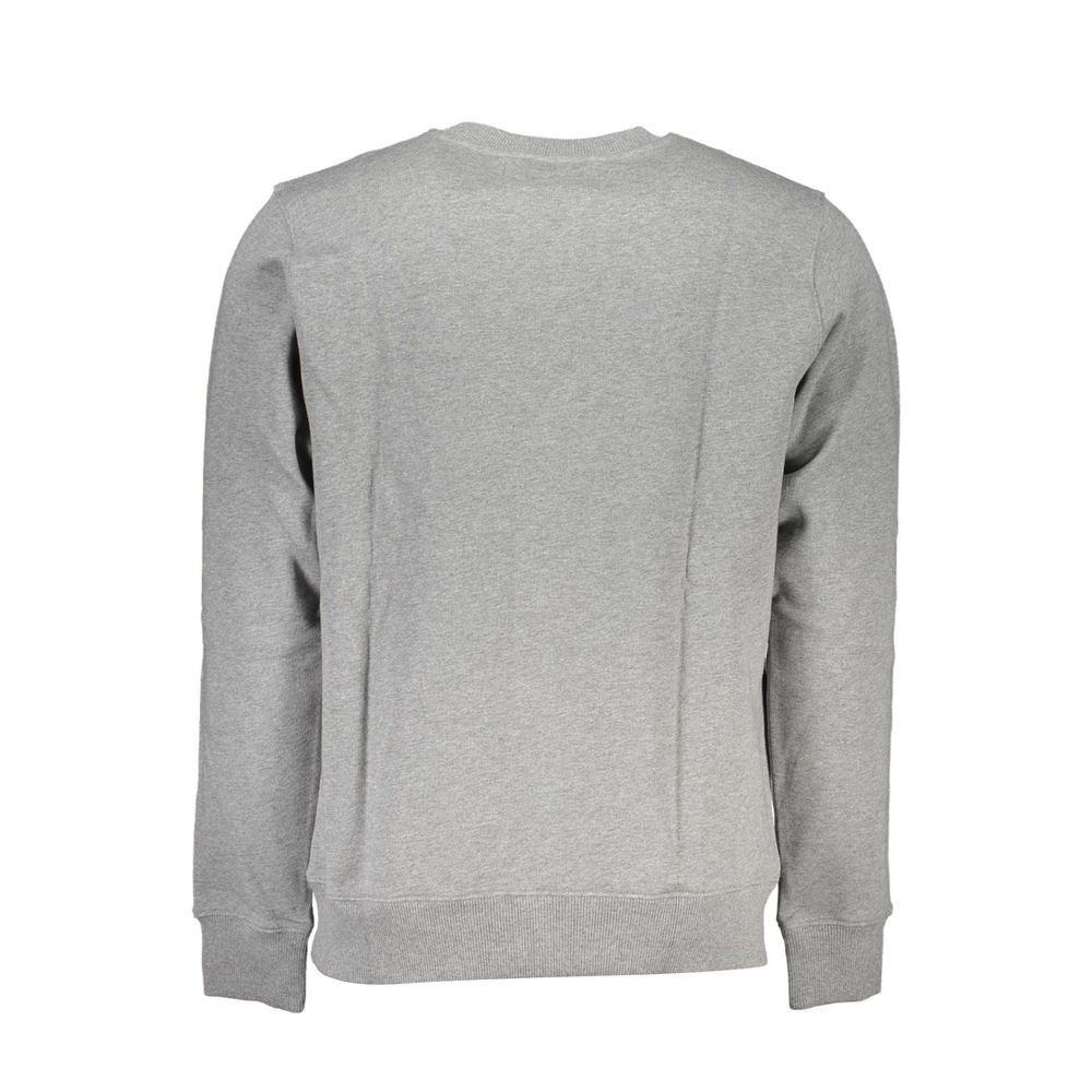 Calvin Klein – Klassisches Sweatshirt mit Rundhalsausschnitt und Logo in Grau