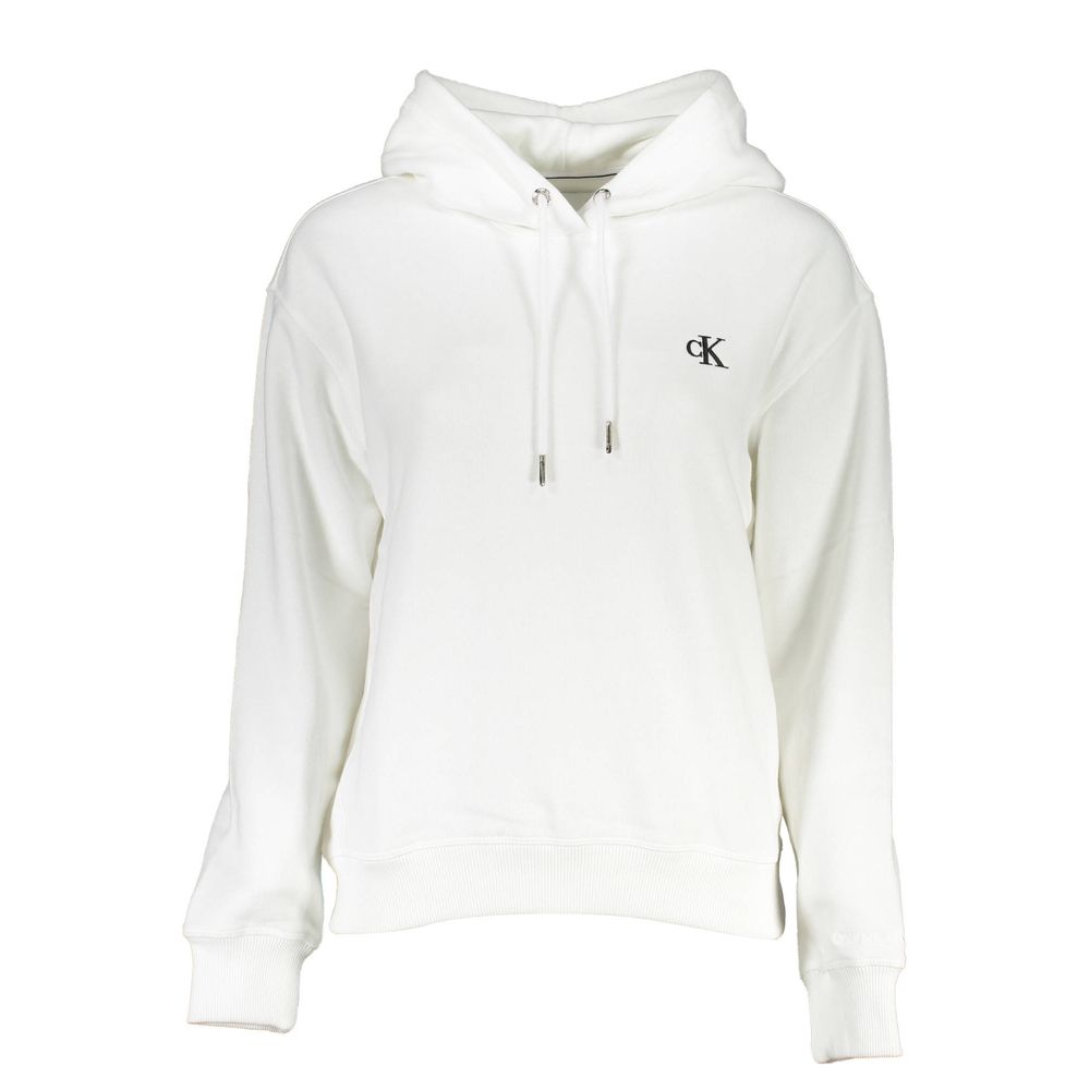 Calvin Klein – Weißer Baumwollpullover
