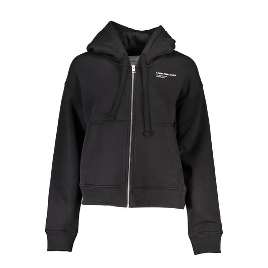 Calvin Klein – Elegantes Fleece-Sweatshirt mit Kapuze und Stickerei