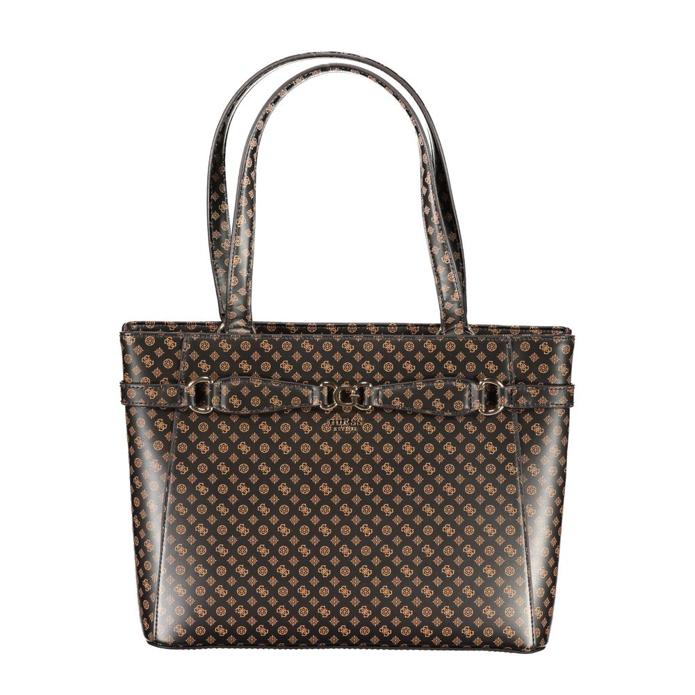 Guess Jeans – Handtasche aus Polyethylen in Braun