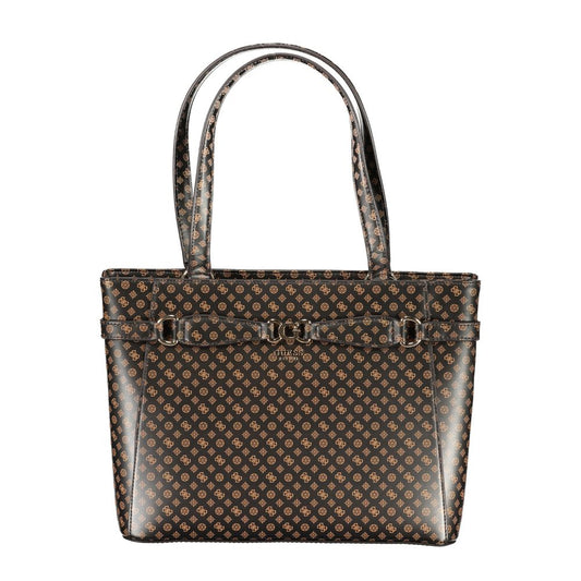Guess Jeans – Handtasche aus Polyethylen in Braun