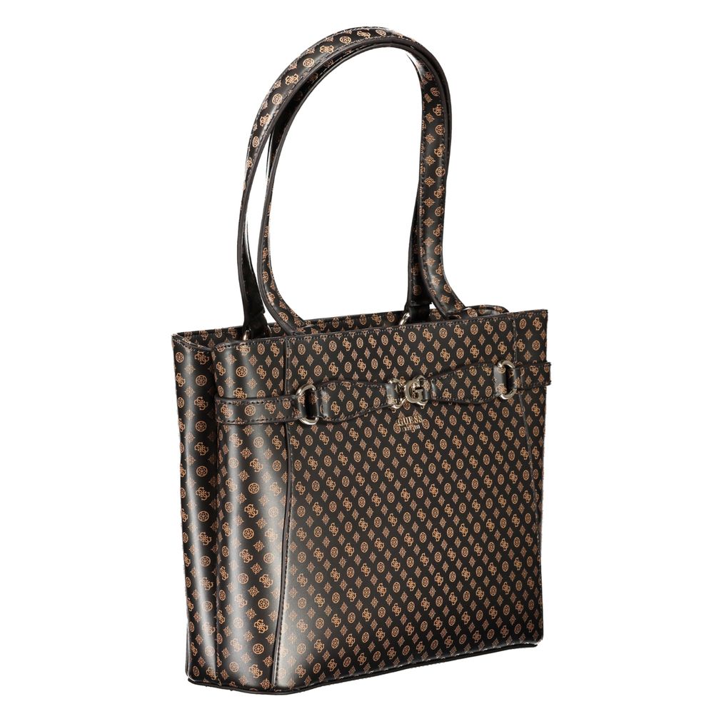 Guess Jeans – Handtasche aus Polyethylen in Braun