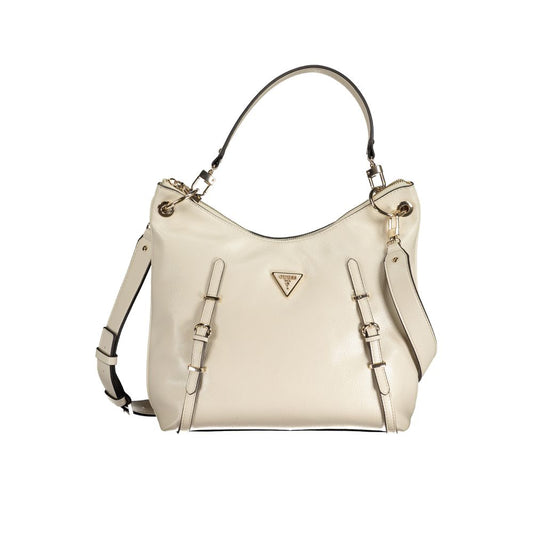 Guess Jeans Beige Polyethylen Handtasche