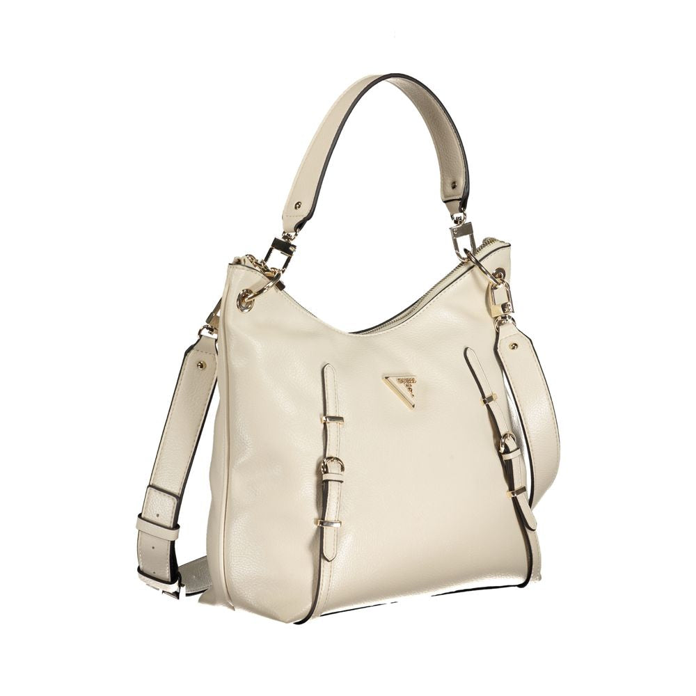 Guess Jeans Beige Polyethylen Handtasche