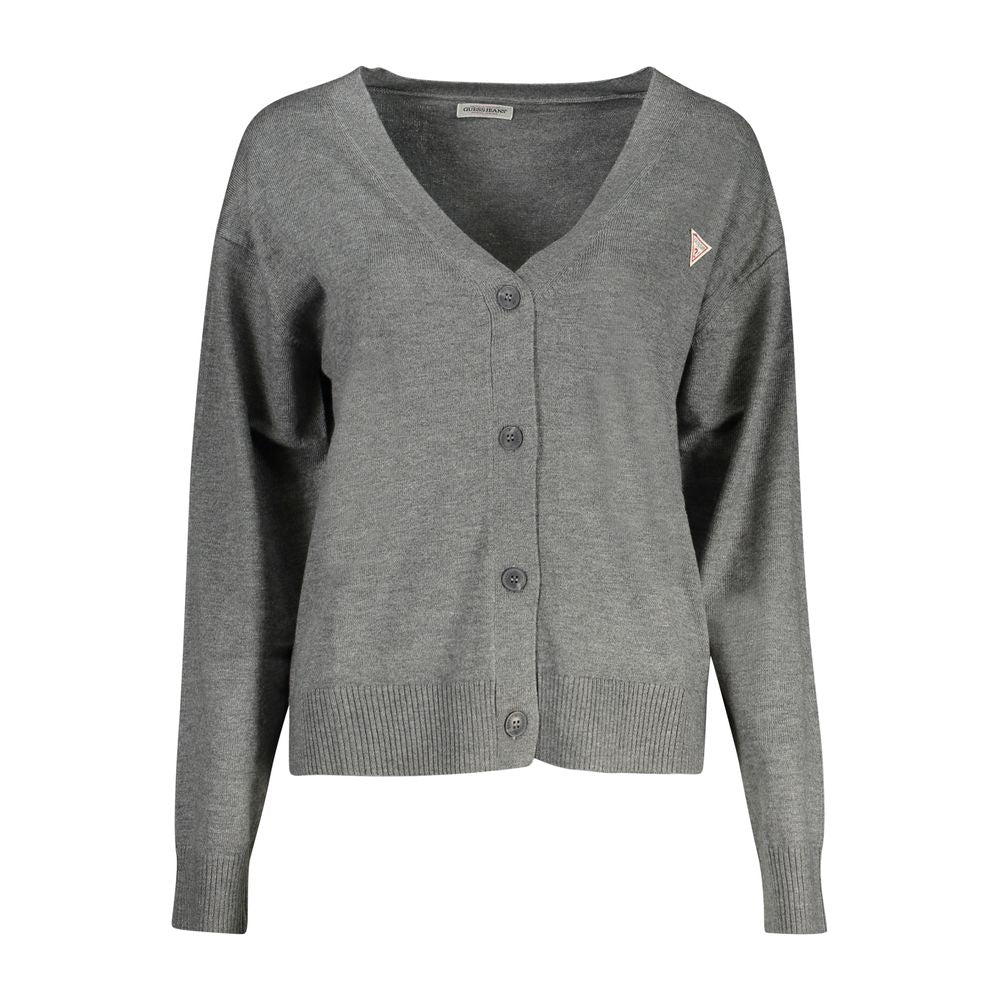 Guess Jeans – Grauer Polyesterpullover