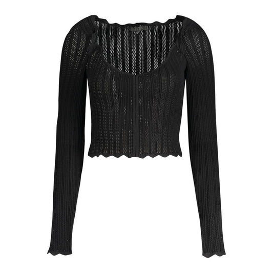 Guess Jeans Schwarzer Viskose-Pullover für Damen