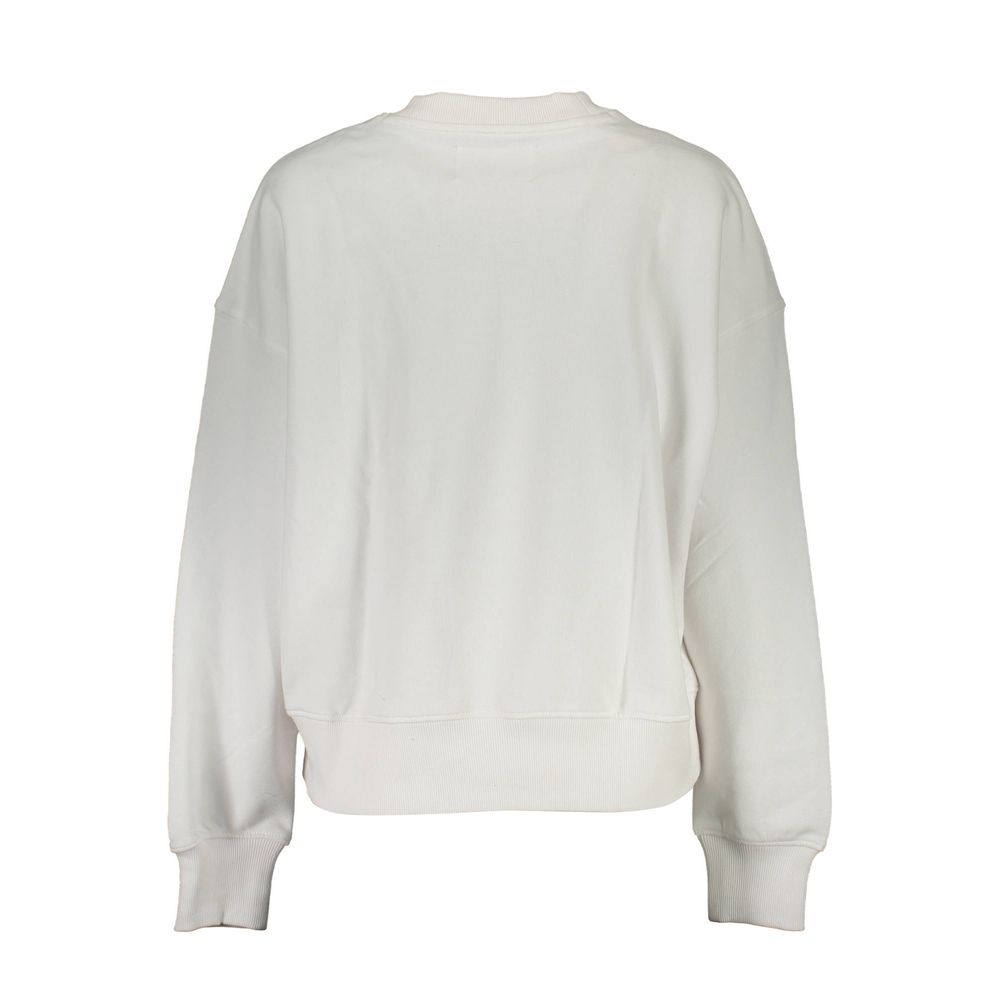 Calvin Klein – Weißer Baumwollpullover
