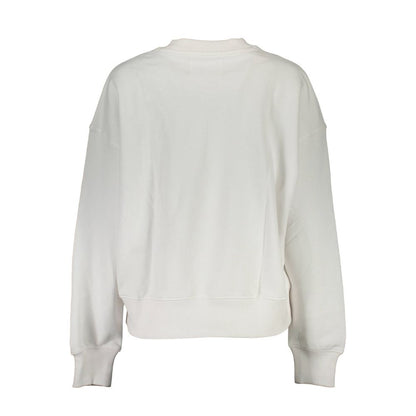 Calvin Klein – Weißer Baumwollpullover