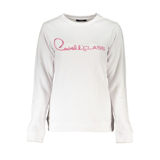 Weißer Baumwollpullover von Cavalli Class