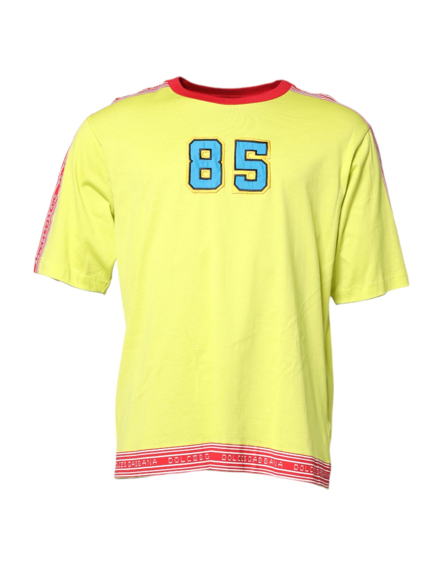Dolce &amp; Gabbana Green Cotton 85 Patch Crew Neck T-shirt