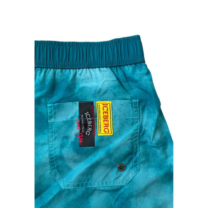 Iceberg Light Blue Polyester Men Swim Shorts