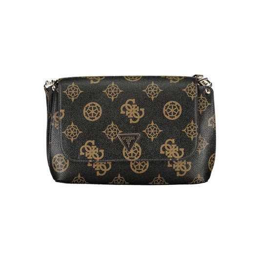 Guess Jeans – Braune Polyethylen-Handtasche