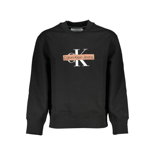 Calvin Klein – Elegantes Fleece-Sweatshirt mit Rundhalsausschnitt