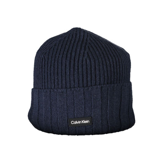 Calvin Klein Chic Cap aus Wollmischung mit Kontrastdetails