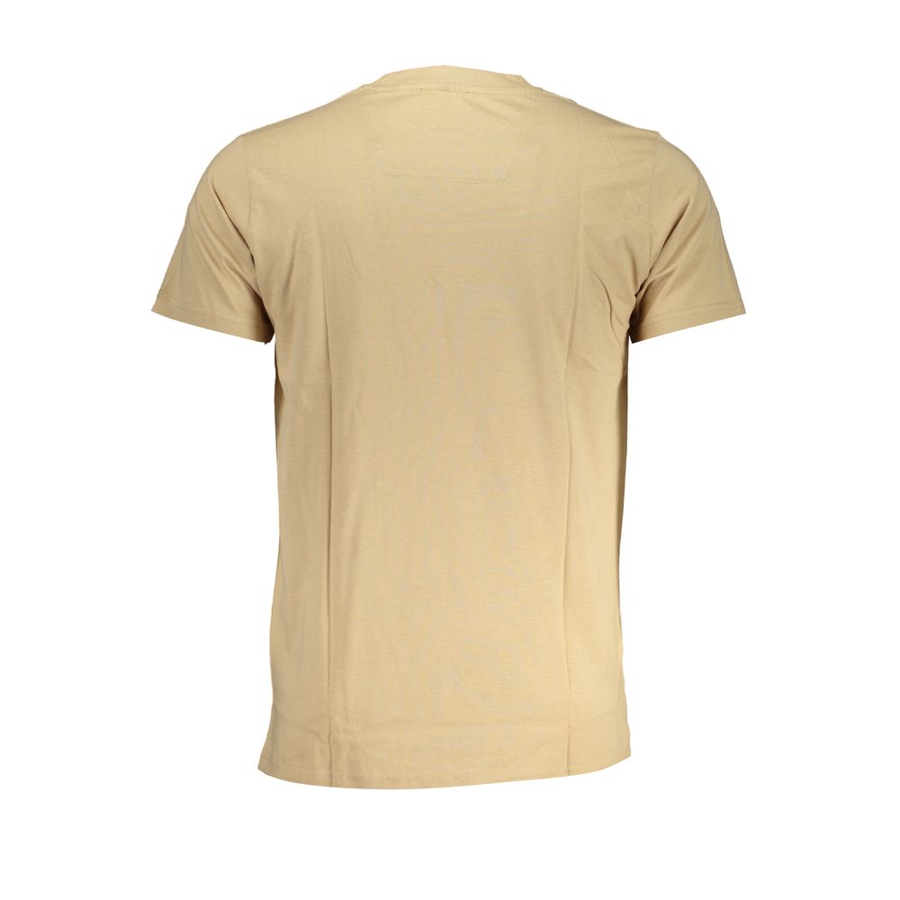 Cavalli Class – Beiges Baumwoll-T-Shirt