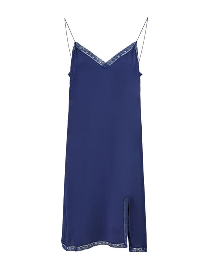 Mittellanges Kleid aus Viskose und Baumwolle von Gucci Blu