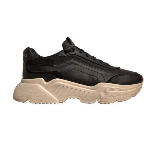 Dolce &amp; Gabbana Schwarz Weiß Daymaster Low Top Sneakers Schuhe