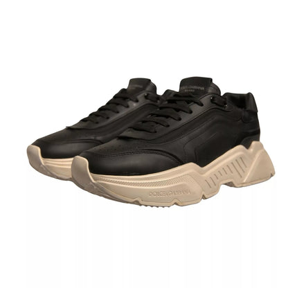 Dolce &amp; Gabbana Schwarz Weiß Daymaster Low Top Sneakers Schuhe