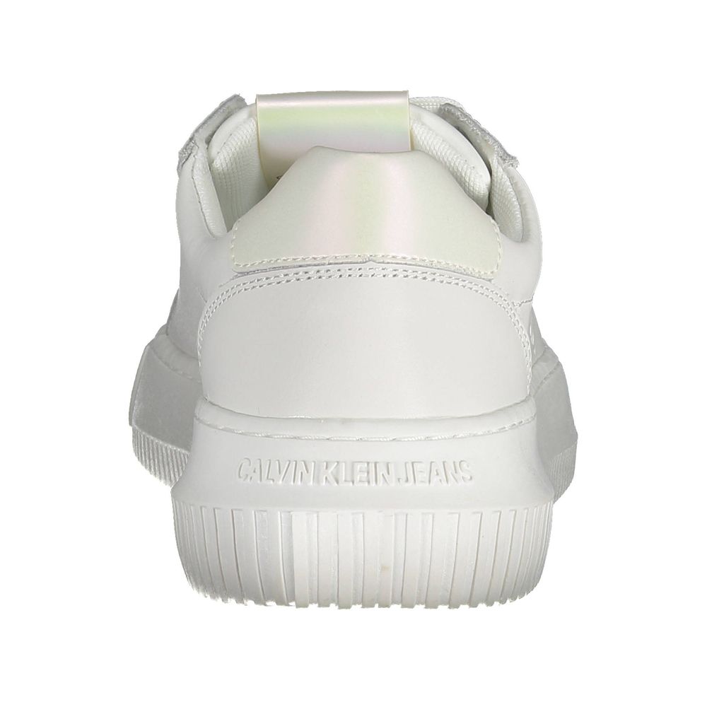 Calvin Klein Damen Sneaker aus weißem Leder