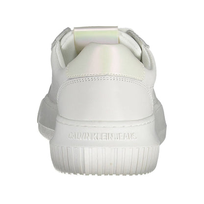 Calvin Klein Damen Sneaker aus weißem Leder