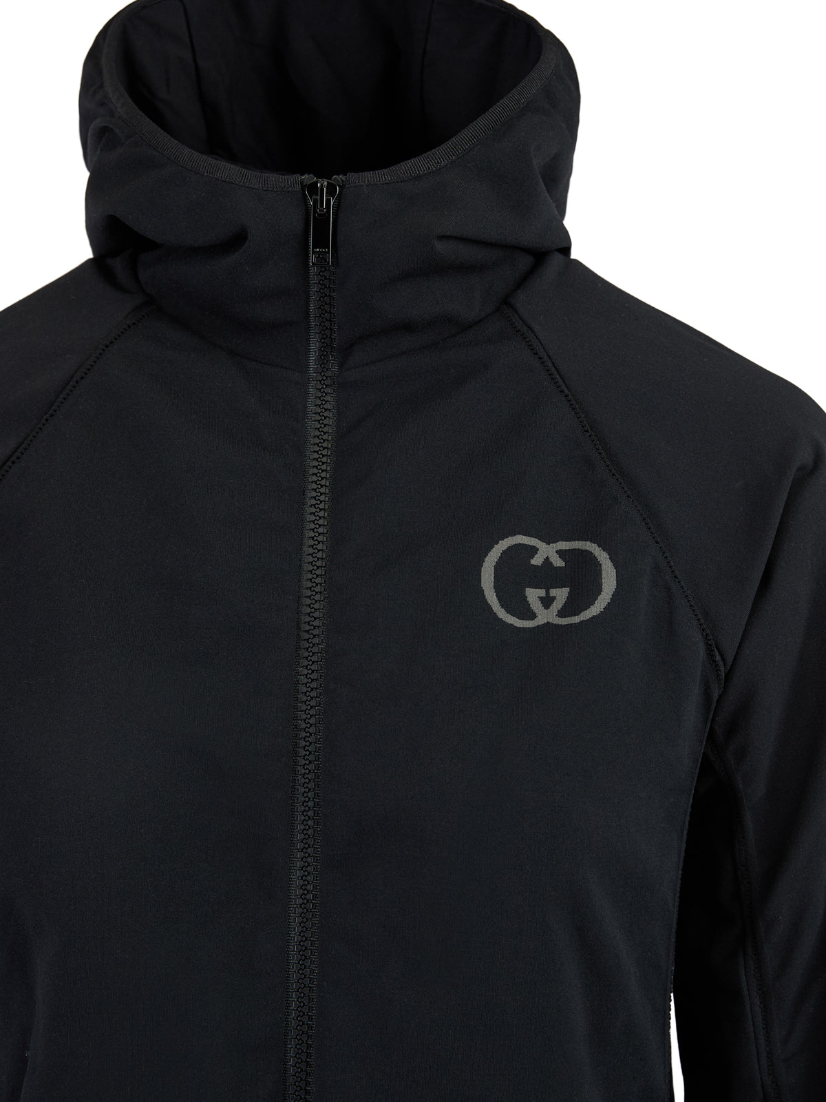 Gucci Schwarzes Polyamid-Kapuzenpullover
