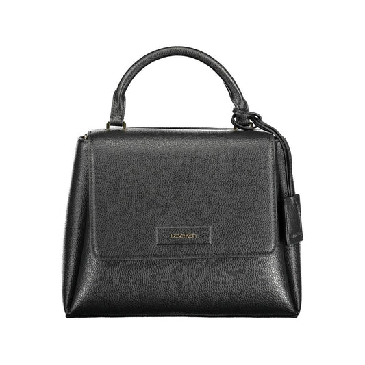 Calvin Klein Schwarze Polyester-Damenhandtasche