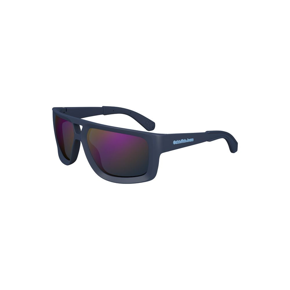 Calvin Klein Herren Sonnenbrille aus Kunststoff, Blau
