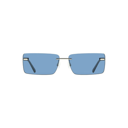 Calvin Klein Damen-Sonnenbrille aus Metall, Blau