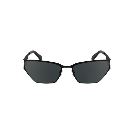 Calvin Klein Damen Sonnenbrille in Schwarz aus Metall