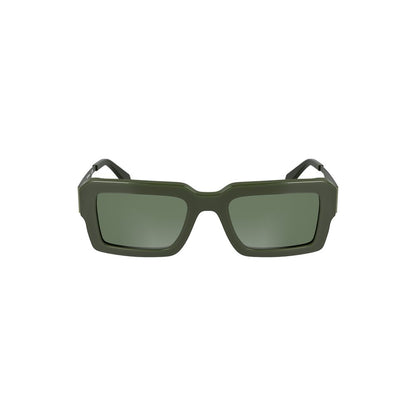 Calvin Klein – Grüne Acetat-Sonnenbrille für Damen